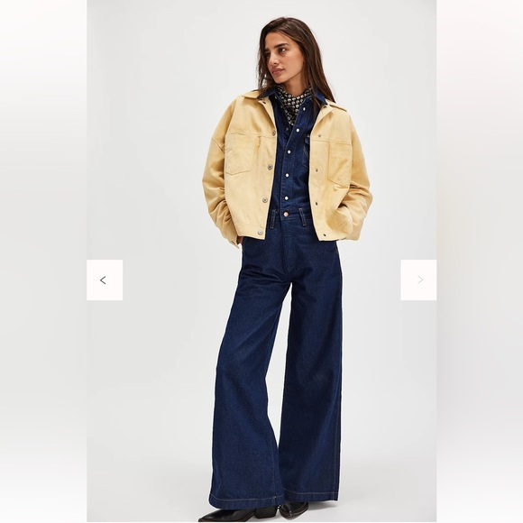 NWT Wrangler Free People Trouser Coverall jumpsuit small - Picture 3 of 6